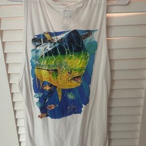 Guy Harvey Colorful Fish Graphic Tank Top